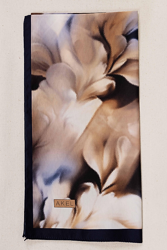 DESENLİ FRANSIZ İPEĞİ EŞARP DESEN-1