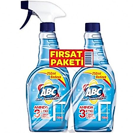 ABC CAM TEMIZLEYICI 750+750ML FIRSAT PAKETI