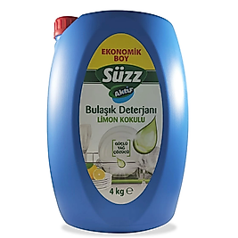 Süzz Limon Aktif Bulaşık Deterjanı Sıvı 4 kg