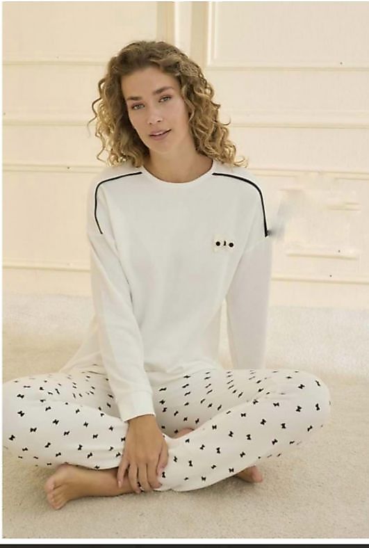 MİHRA WAFFLE KUMAŞ PİJAMA TAKIMI