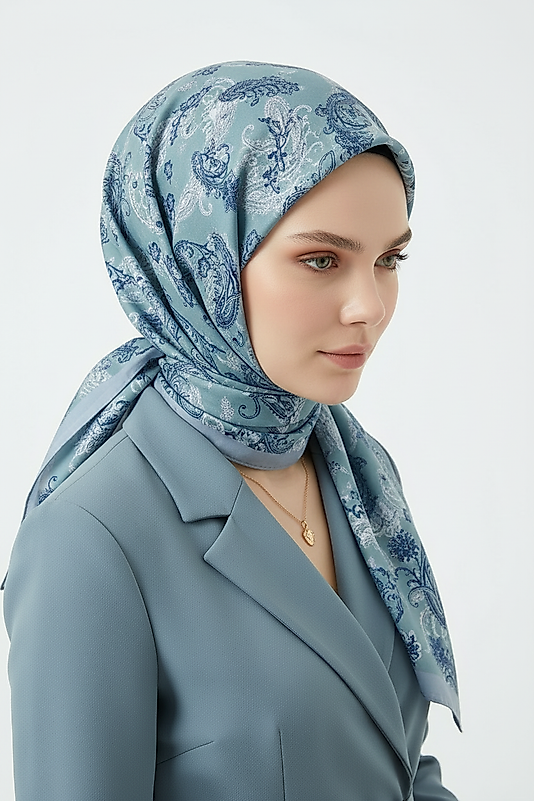 Spring Eşarp Tarihi Çiçek Desen