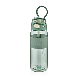 SHOTAY MATARA TRITAN 800 ML ŞEFFAF KAPAKLI ŞERİTLİ (4 ASS.) SHT-ST-7203
