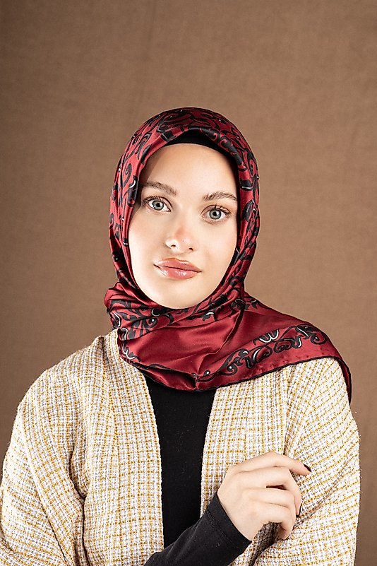 Varaklı Saten Eşarp