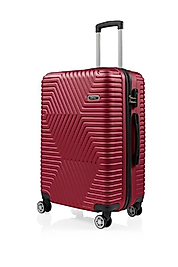 3'lü Valiz Seti Polikarbon Valiz 4x2 Teker Bordo 1466