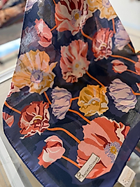 BAŞÖRTÜ DÜKKANI SOFT EŞARP NOLA  DESEN LACİVERT