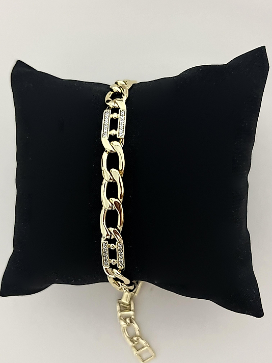 Xuping Gold Taşlı Örgü Bileklik