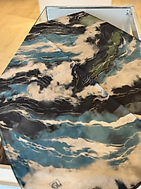 NEVA ŞAL ELYSIA DESEN SİYAH 06