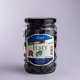 Elbey Özel Özel Üretim Yağlı Sele Siyah Zeytin 500 GR