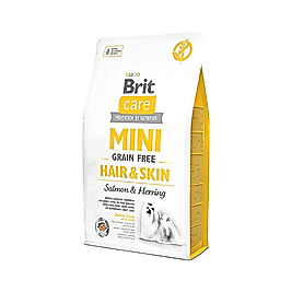 Brit Care Mini Saç ve Cilt Bakımı Tahılsız ve Somonlu Yetişkin Köpek Maması (2 kg)