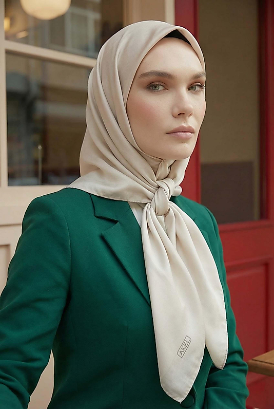 Düz Kristal Kumaş Eşarp - Kaymaz, Şık, Tok Duran | Günlük & Abiye Uyumlu