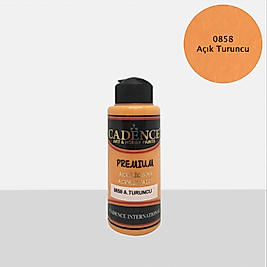 PREMİUM AKRİLİK BOYA AÇIK TURUNCU 70 ML. - 0858