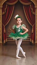 Bale kostümü Yeşil