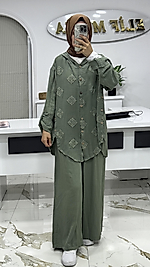 2952 KETEN TAKIM MİNT YEŞİLİ