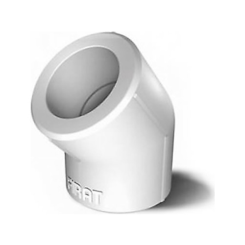 FIRAT 20 MM AÇIK DİRSEK 45° BEYAZ PPRC PLASTİK BORU ( 5 ADET )