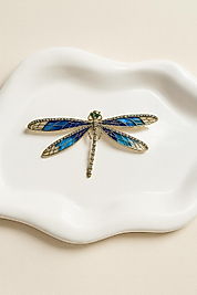 Mavi Yusufçuk Broş