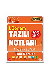 10. Sınıf Yazılı Notları 1. Dönem 1 ve 2. Yazılı