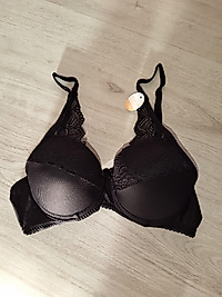 Aysemin siyah push up  dentel detaylı sütyen