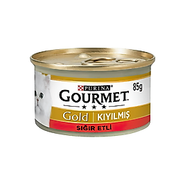 Purina Gourmet Gold Kıyılmış Sığır Etli Yetişkin Kedi Konserve Maması (85 g)