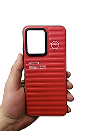 Redmi Note 12 4G Tırtıklı Telefon Kılıfı Kırmızı
