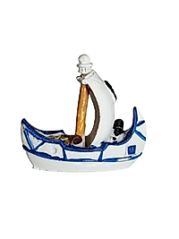 Mini Yelkenli Gemi Biblo Terraryum-Akvaryum 5x6cm