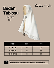 Pamuk Fistolu Çocuk Başörtüsü | Yeşil Kelebek