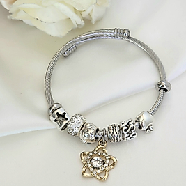 Star  Silver Charm Bileklik