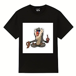 WACH KİŞİYE ÖZEL T SHIRT SİYAH 24