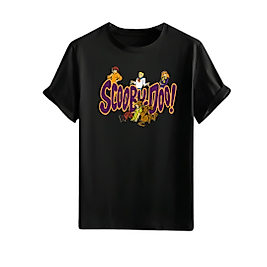 90'lar Çizgi Film Karakteri Scooby Doo Baskılı Oversize Unisex Tişört
