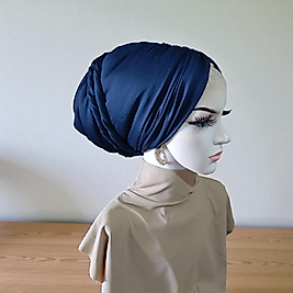 Lacivert dolgulu dolama bone