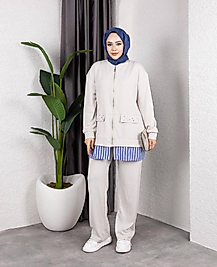 GÖMLEK DETAYLI TAŞLI TAKIM