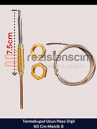 Yer Ocağı Kuzine Termokupul (Dişli)-(Uzun Uçlu) 60cm