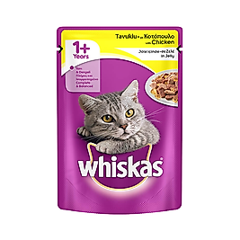 Whiskas Tavuk Etli Yetişkin Kedi Pouch Yaş Mama (85 g)