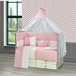 Tugu Home&baby Doğa %100 Pamuk 10 Parça 70x130 Cm Beşik Uyku Seti,bebek Uyku Takımı,anne Yanı Set
