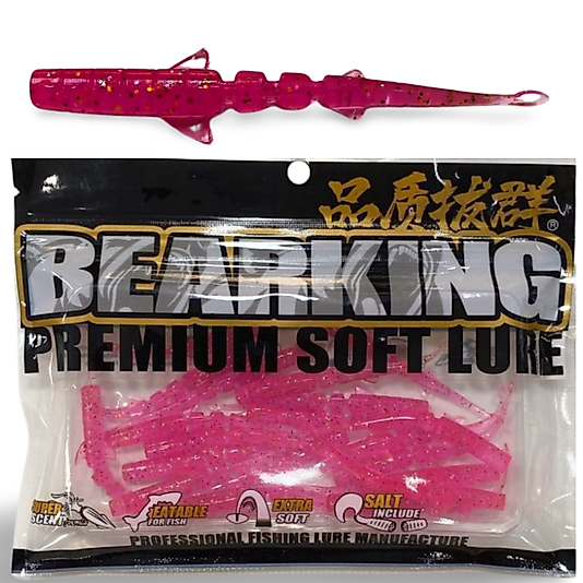 Katta Bearking Lrf Silikon Yem 6,5 cm 20 Adet (Pembe Simli)