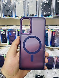 Samsung Galaxy S20 Fe Magsafe Mat Telefon Kılıfı Mor