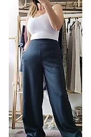Modal Yumuşak Dokulu Kumaş Rahat Bol Paça Pantalon