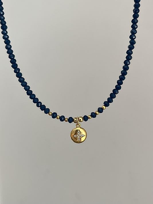 Doğaltaş Lacivert Kolye