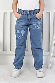 BASKILI KOT PANTOLON %100 PAMUK