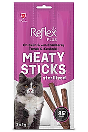 Reflex Plus Tavuk & Kızılcıklı Kedi Ödül Çubuğu 3*5gr