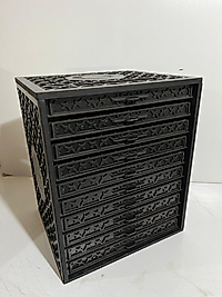 Kişiye Özel Ahşap Kalın Tesbih Kutusu ( 100 Tesbih )