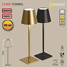 CATA CT-8437 İSTANBUL ŞARJLI MASA LAMBASI DOKUNMATİK 3 RENK BEYAZ GÜN IŞIĞI SARI