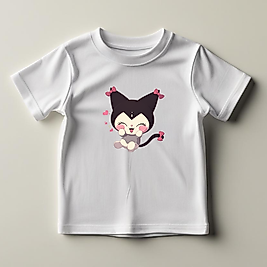 Kuromi Baskılı Normal Kalıp  Çocuk Tişört