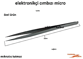 CIMBIZ ELEKTRONİKÇİ CIMBIZ KALİTELİ 19 CM MİKRO