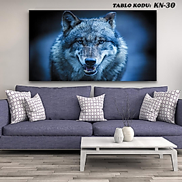 MERCAN MOBİLYA AKSESUAR ,70*130 ,KURT,KANVAS TABLO