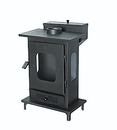 ORTA ŞÖMİNE PELET ve ODUN SOBASI ÜÇ CAMLI