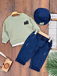 NAKIŞLI ŞAPKALI ERKEK BEBEK 2 Lİ TAKIM