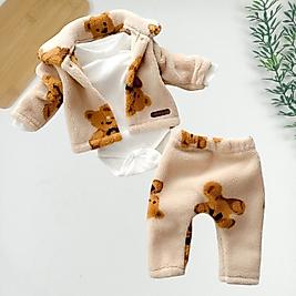 Bear Velsoft Hırkalı Takım