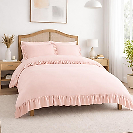 King Size Timeless Farbalalı / Fırfırlı Nevresim Takımı