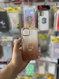 iPhone 13 Yüzüklü Simli Telefon Kılıfı