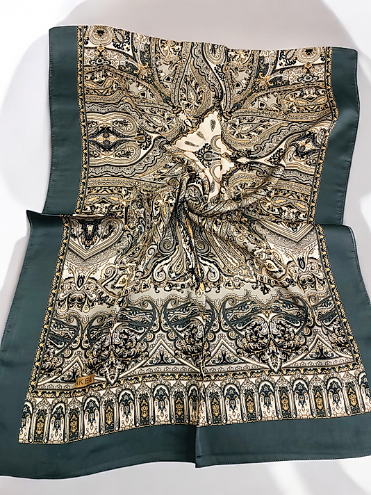 Desenli Alfa Silk Şal Pastel Desen